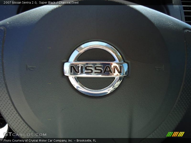 Super Black / Charcoal/Steel 2007 Nissan Sentra 2.0