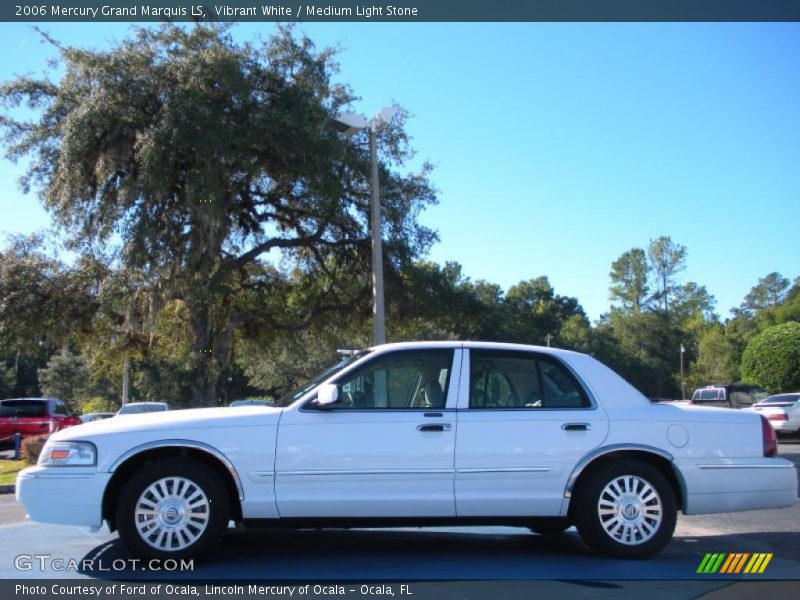 Vibrant White / Medium Light Stone 2006 Mercury Grand Marquis LS