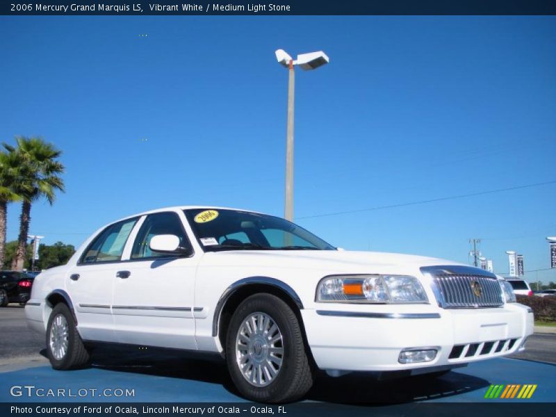 Vibrant White / Medium Light Stone 2006 Mercury Grand Marquis LS