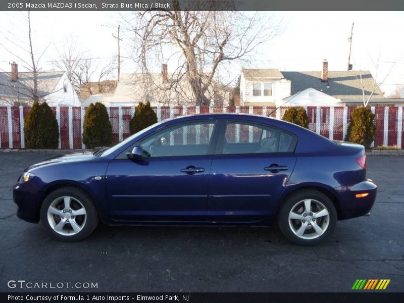 Strato Blue Mica / Black 2005 Mazda MAZDA3 i Sedan