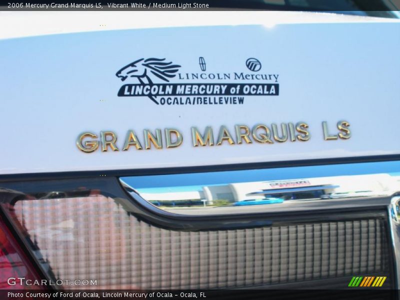 Vibrant White / Medium Light Stone 2006 Mercury Grand Marquis LS