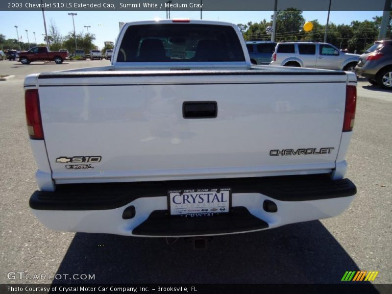 Summit White / Medium Gray 2003 Chevrolet S10 LS Extended Cab