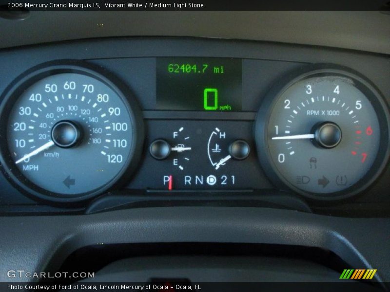 Vibrant White / Medium Light Stone 2006 Mercury Grand Marquis LS