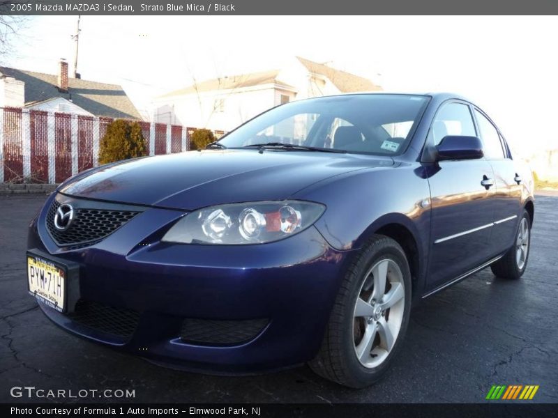 Strato Blue Mica / Black 2005 Mazda MAZDA3 i Sedan