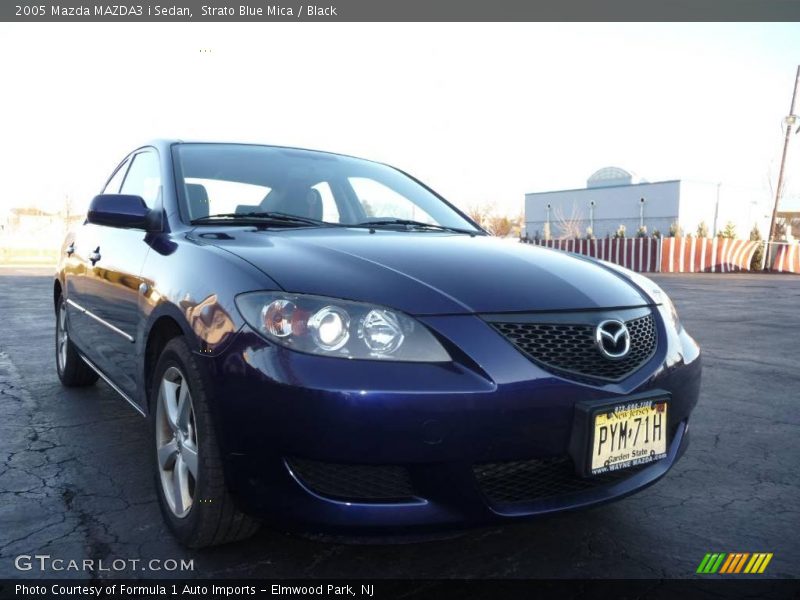 Strato Blue Mica / Black 2005 Mazda MAZDA3 i Sedan