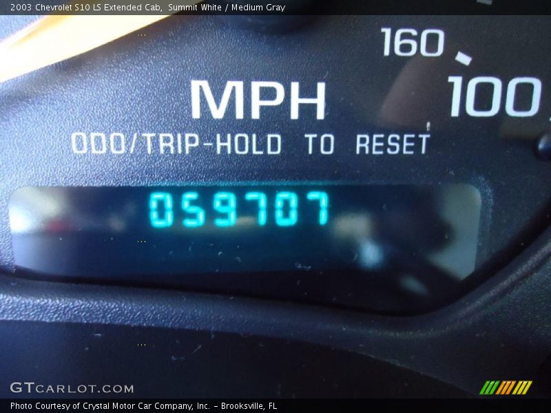Summit White / Medium Gray 2003 Chevrolet S10 LS Extended Cab