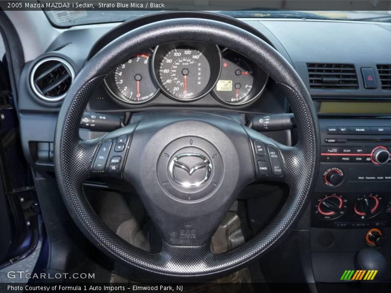 Strato Blue Mica / Black 2005 Mazda MAZDA3 i Sedan