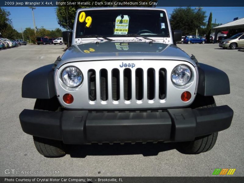 Bright Silver Metallic / Dark Slate Gray/Medium Slate Gray 2009 Jeep Wrangler X 4x4