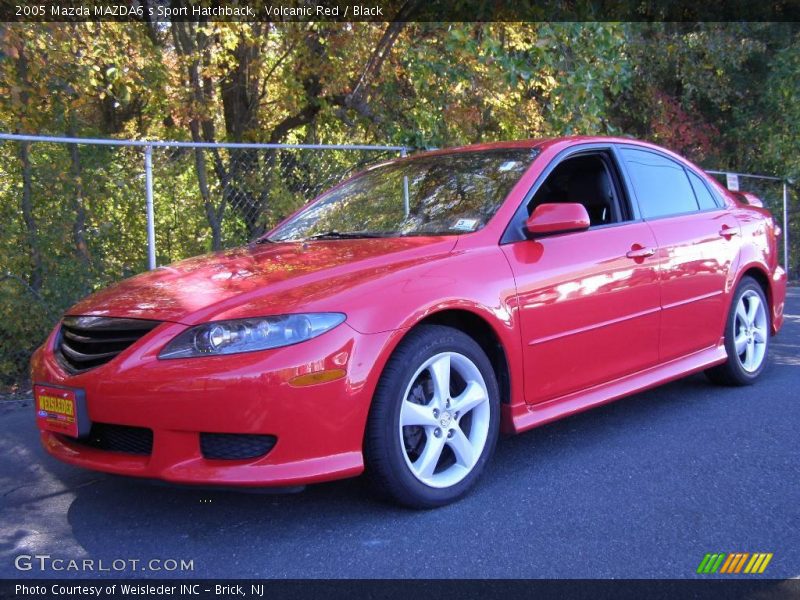 Volcanic Red / Black 2005 Mazda MAZDA6 s Sport Hatchback