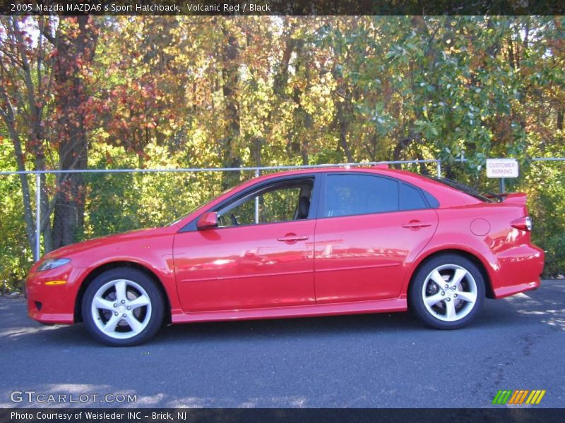 Volcanic Red / Black 2005 Mazda MAZDA6 s Sport Hatchback