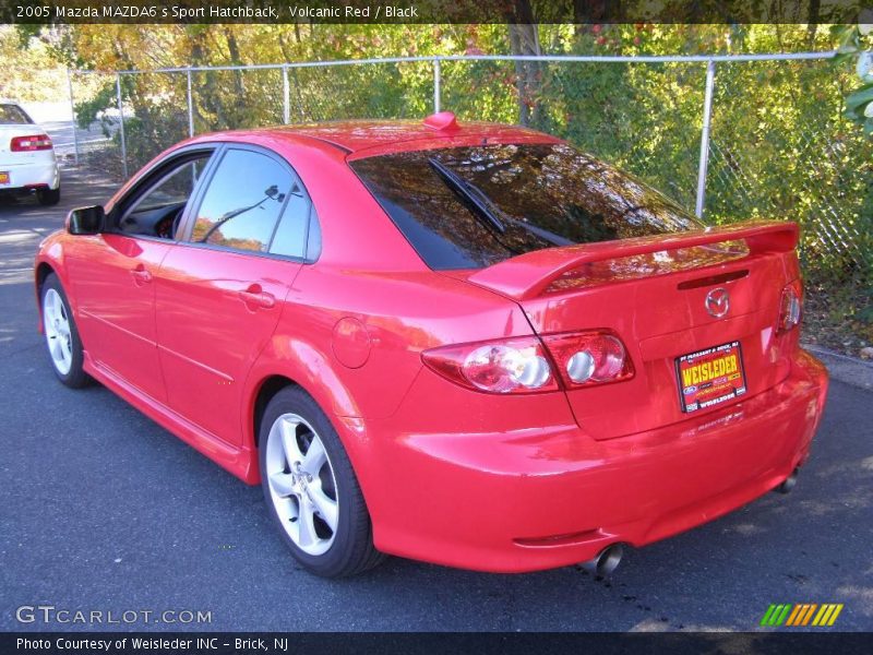 Volcanic Red / Black 2005 Mazda MAZDA6 s Sport Hatchback