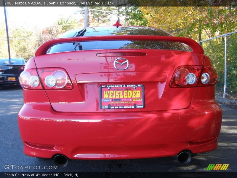Volcanic Red / Black 2005 Mazda MAZDA6 s Sport Hatchback