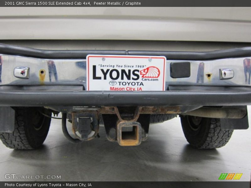 Pewter Metallic / Graphite 2001 GMC Sierra 1500 SLE Extended Cab 4x4