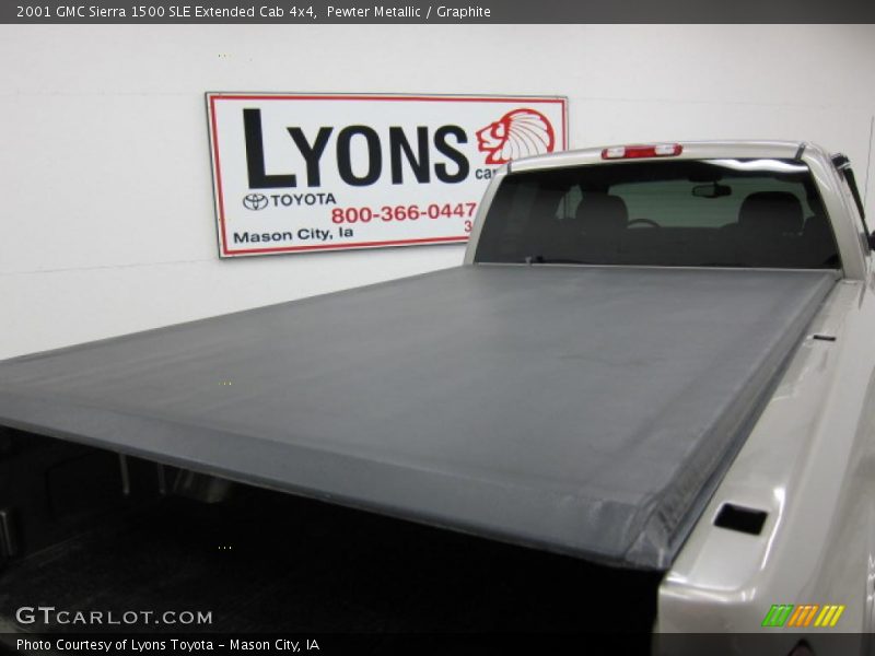 Pewter Metallic / Graphite 2001 GMC Sierra 1500 SLE Extended Cab 4x4