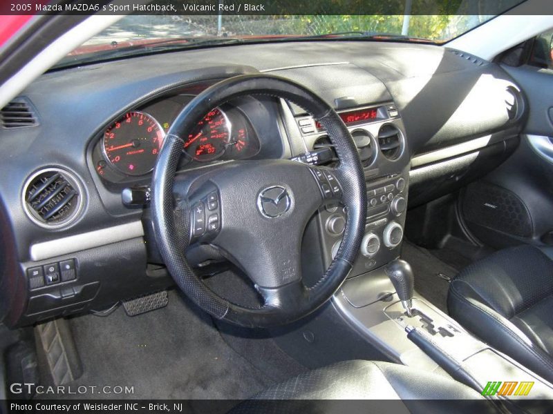 Volcanic Red / Black 2005 Mazda MAZDA6 s Sport Hatchback