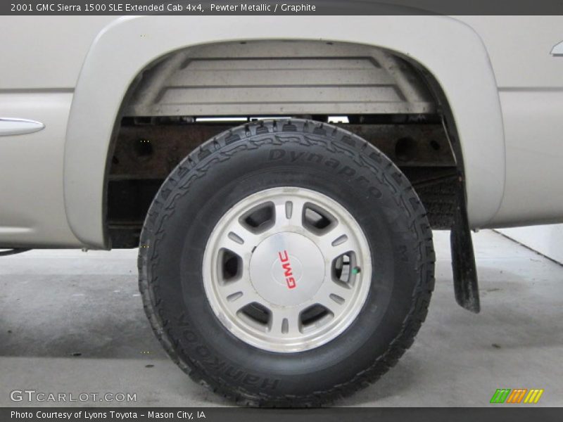 Pewter Metallic / Graphite 2001 GMC Sierra 1500 SLE Extended Cab 4x4