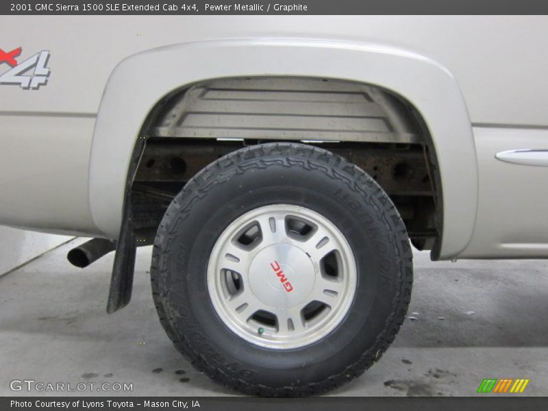 Pewter Metallic / Graphite 2001 GMC Sierra 1500 SLE Extended Cab 4x4