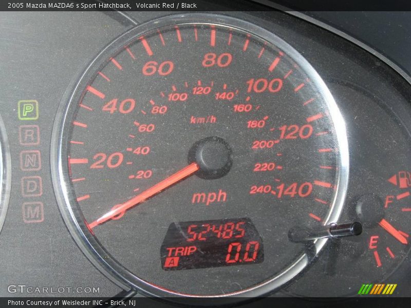 Volcanic Red / Black 2005 Mazda MAZDA6 s Sport Hatchback