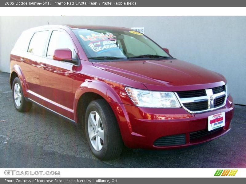 Inferno Red Crystal Pearl / Pastel Pebble Beige 2009 Dodge Journey SXT