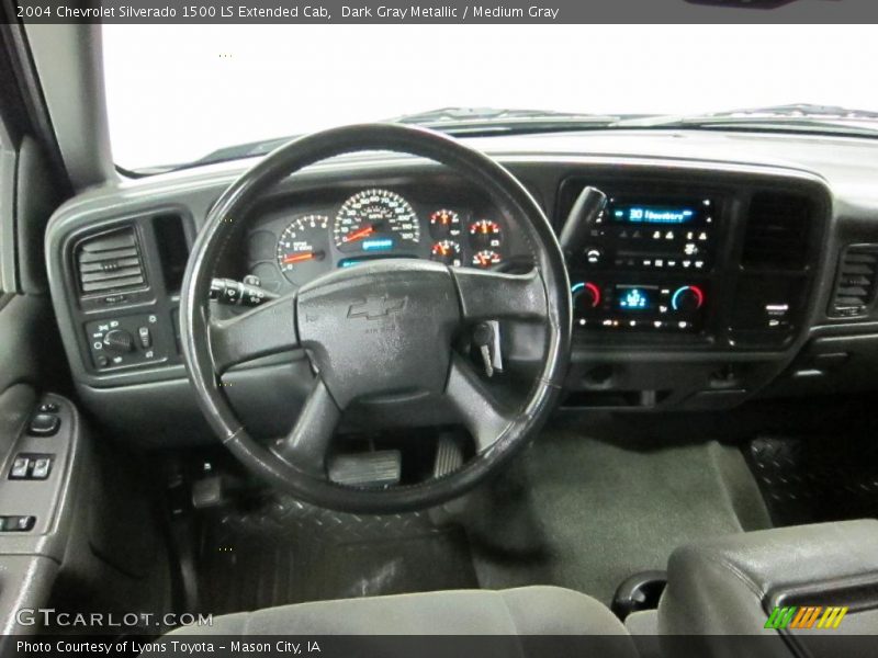 Dark Gray Metallic / Medium Gray 2004 Chevrolet Silverado 1500 LS Extended Cab