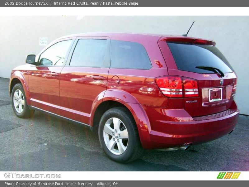 Inferno Red Crystal Pearl / Pastel Pebble Beige 2009 Dodge Journey SXT
