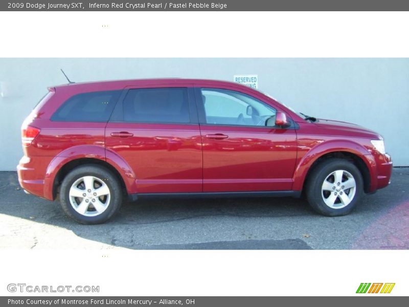 Inferno Red Crystal Pearl / Pastel Pebble Beige 2009 Dodge Journey SXT