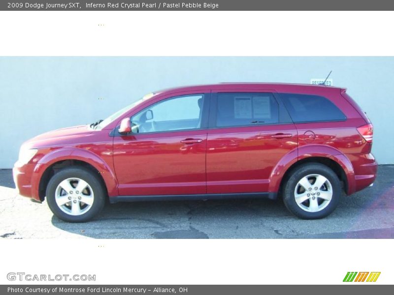 Inferno Red Crystal Pearl / Pastel Pebble Beige 2009 Dodge Journey SXT