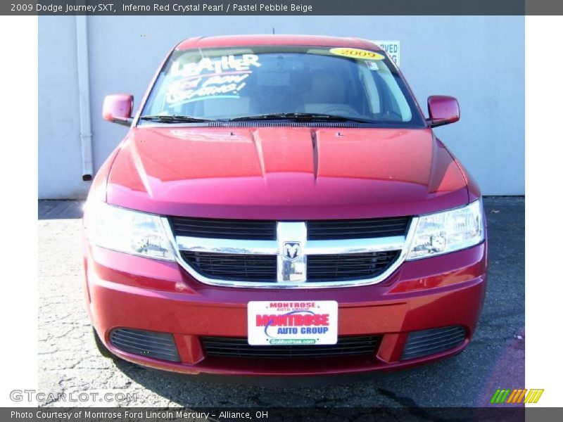 Inferno Red Crystal Pearl / Pastel Pebble Beige 2009 Dodge Journey SXT