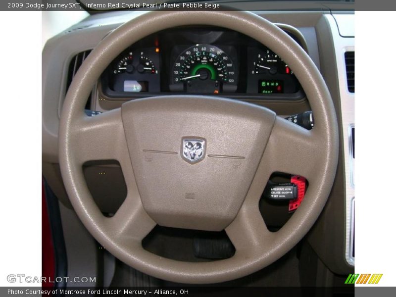 Inferno Red Crystal Pearl / Pastel Pebble Beige 2009 Dodge Journey SXT
