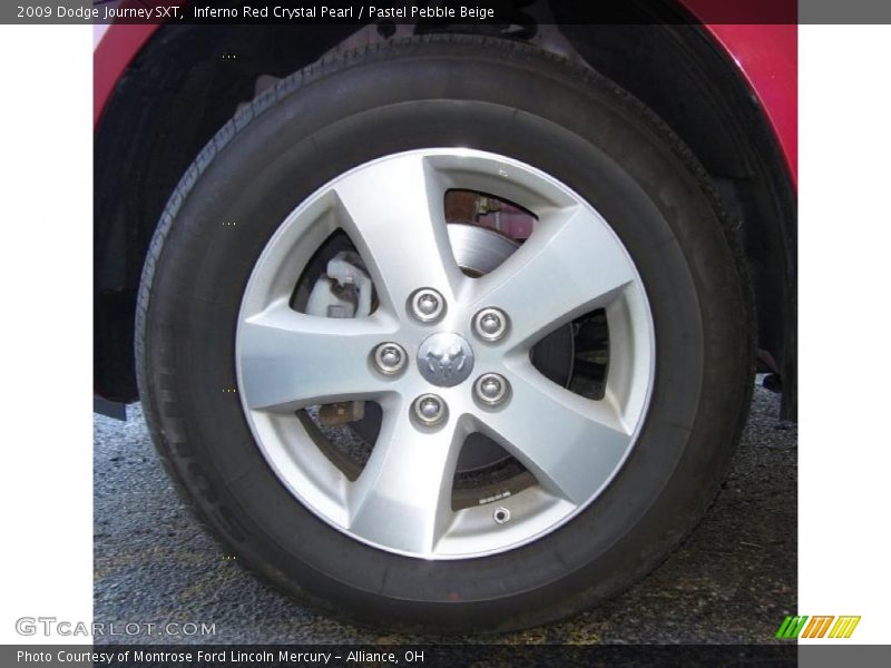 Inferno Red Crystal Pearl / Pastel Pebble Beige 2009 Dodge Journey SXT
