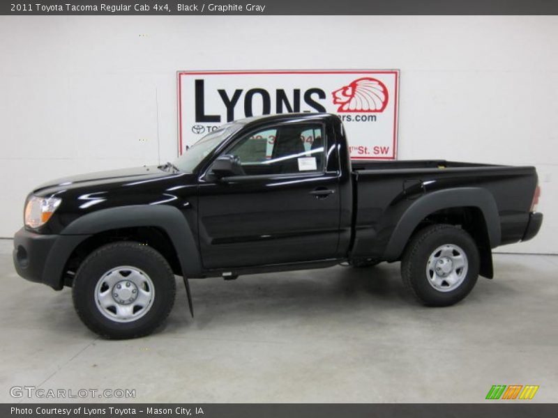 Black / Graphite Gray 2011 Toyota Tacoma Regular Cab 4x4