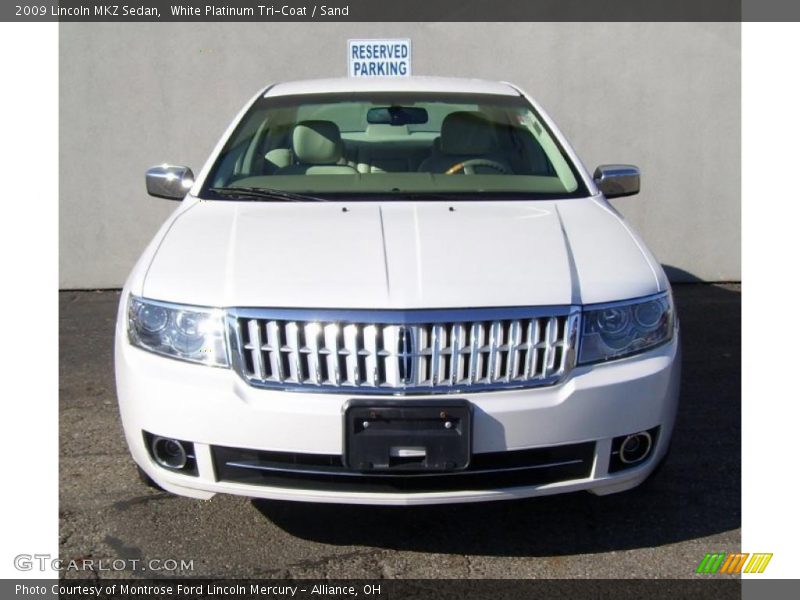 White Platinum Tri-Coat / Sand 2009 Lincoln MKZ Sedan