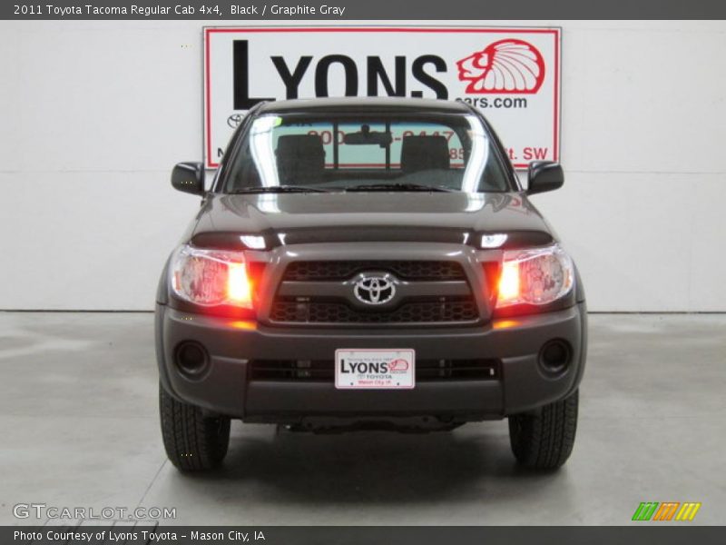 Black / Graphite Gray 2011 Toyota Tacoma Regular Cab 4x4