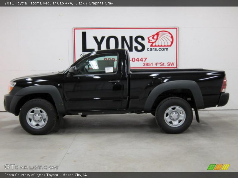 Black / Graphite Gray 2011 Toyota Tacoma Regular Cab 4x4