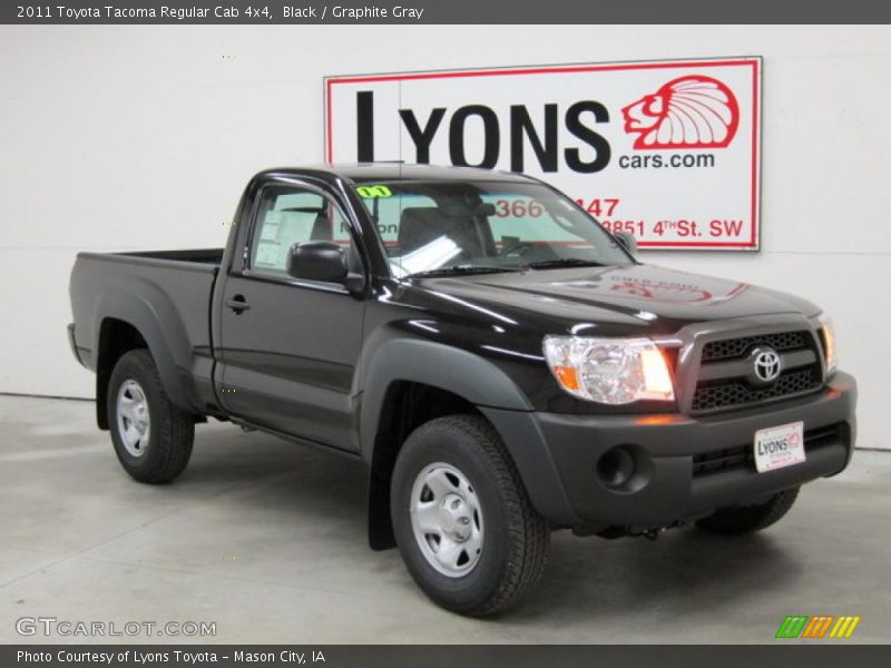 Black / Graphite Gray 2011 Toyota Tacoma Regular Cab 4x4
