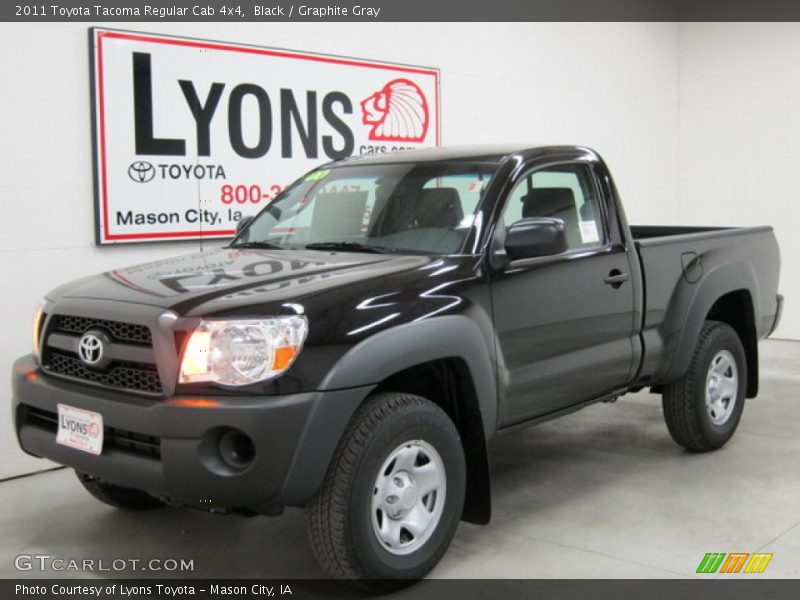 Black / Graphite Gray 2011 Toyota Tacoma Regular Cab 4x4