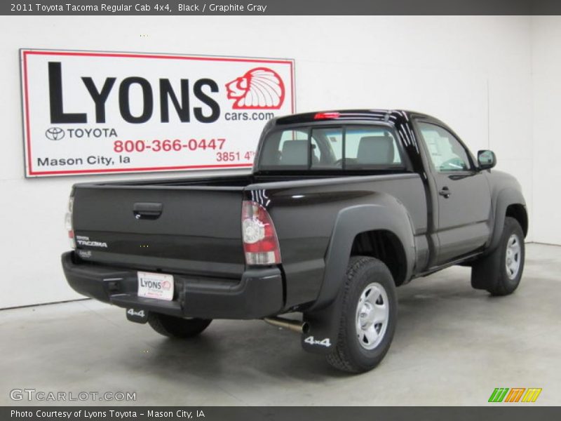 Black / Graphite Gray 2011 Toyota Tacoma Regular Cab 4x4
