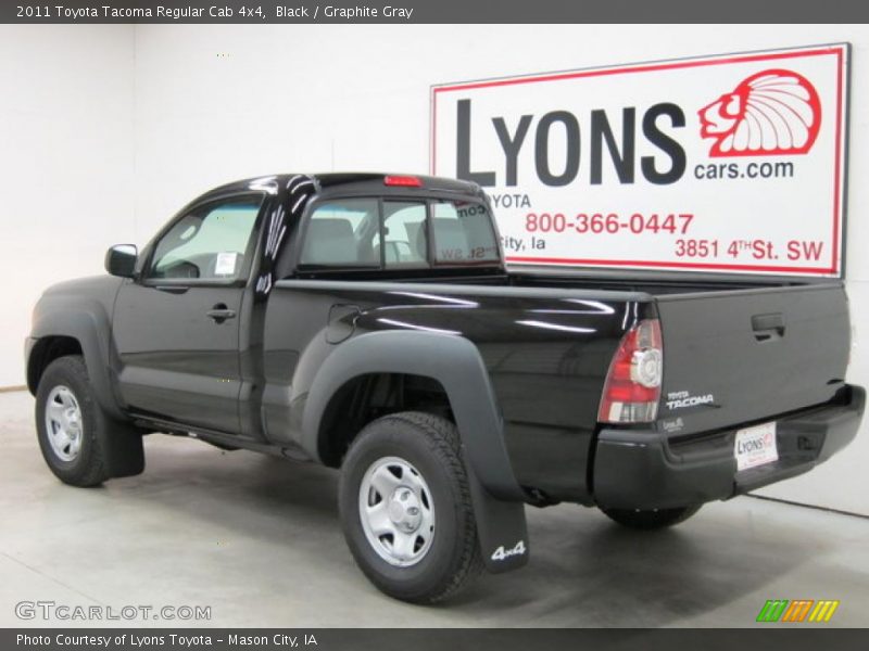 Black / Graphite Gray 2011 Toyota Tacoma Regular Cab 4x4