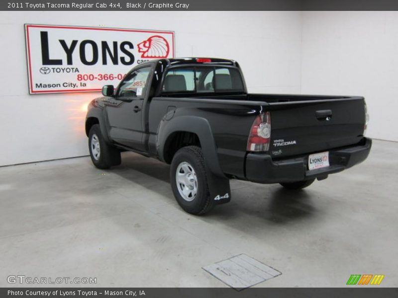 Black / Graphite Gray 2011 Toyota Tacoma Regular Cab 4x4
