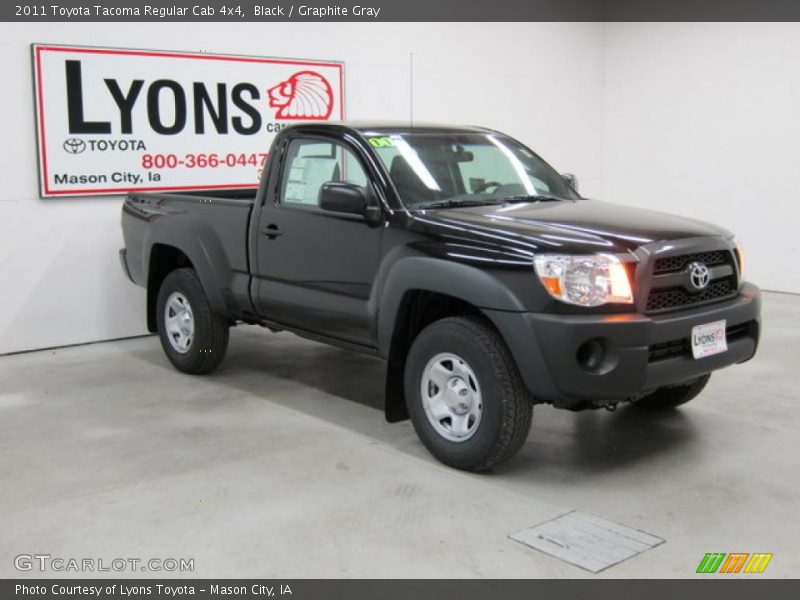 Black / Graphite Gray 2011 Toyota Tacoma Regular Cab 4x4