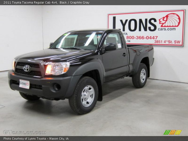 Black / Graphite Gray 2011 Toyota Tacoma Regular Cab 4x4