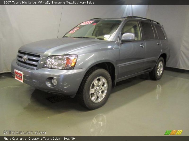 Bluestone Metallic / Ivory Beige 2007 Toyota Highlander V6 4WD