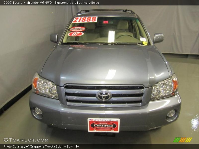 Bluestone Metallic / Ivory Beige 2007 Toyota Highlander V6 4WD