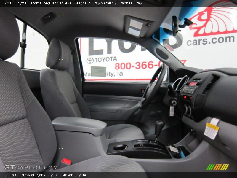  2011 Tacoma Regular Cab 4x4 Graphite Gray Interior