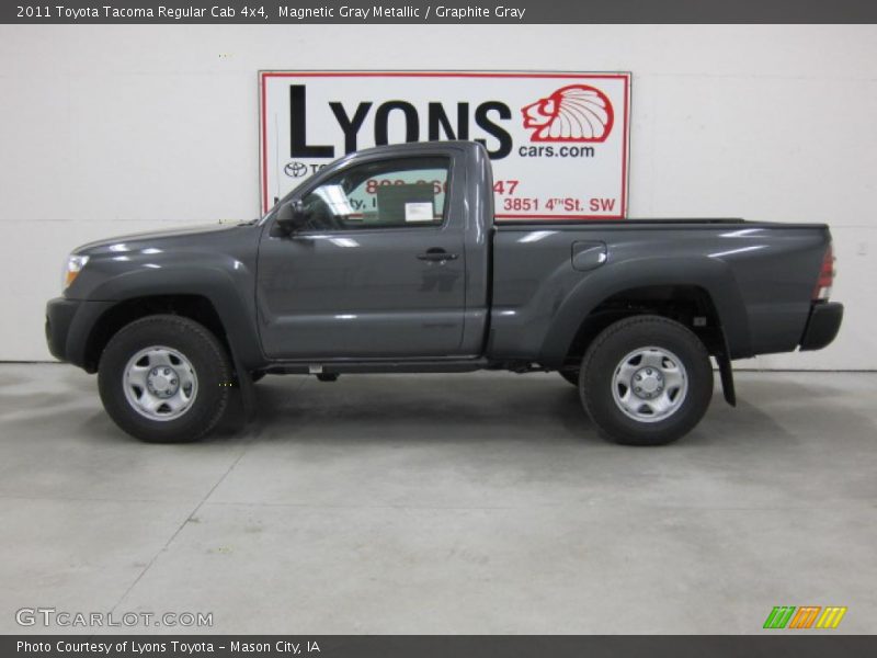 Magnetic Gray Metallic / Graphite Gray 2011 Toyota Tacoma Regular Cab 4x4