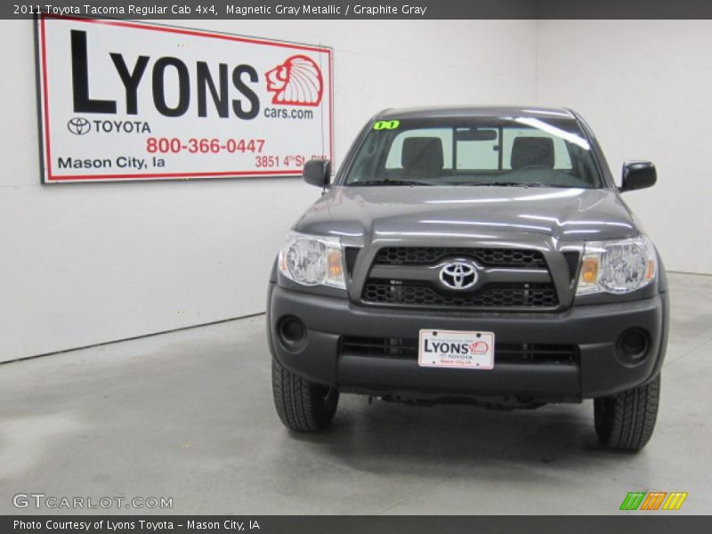 Magnetic Gray Metallic / Graphite Gray 2011 Toyota Tacoma Regular Cab 4x4