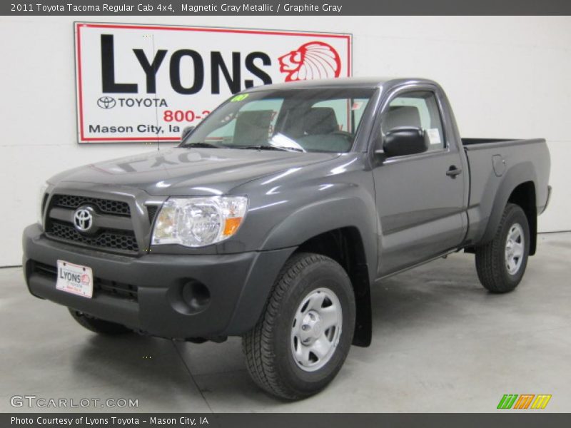 Magnetic Gray Metallic / Graphite Gray 2011 Toyota Tacoma Regular Cab 4x4