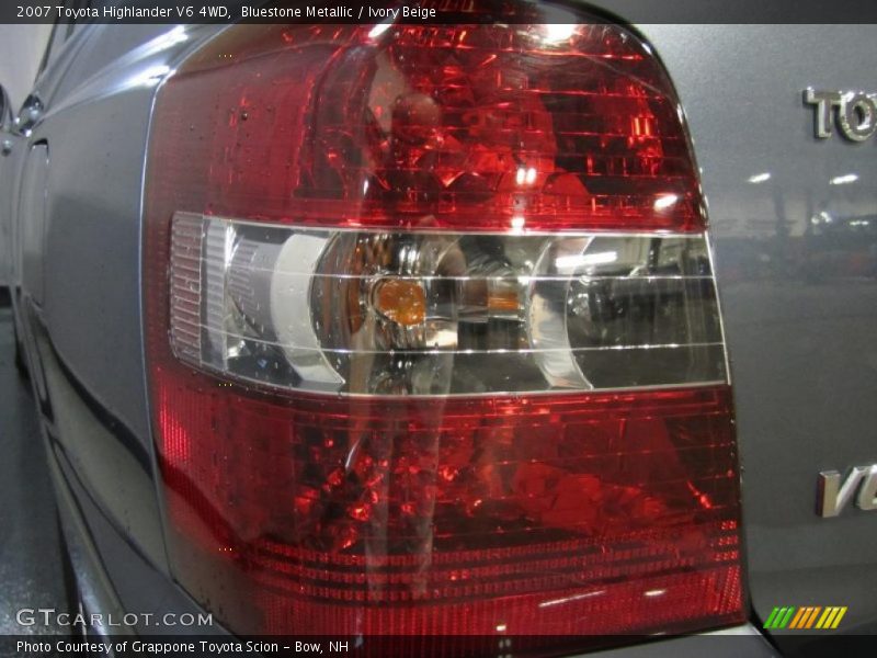 Bluestone Metallic / Ivory Beige 2007 Toyota Highlander V6 4WD