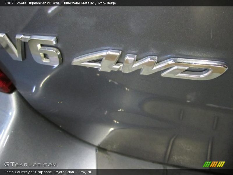 Bluestone Metallic / Ivory Beige 2007 Toyota Highlander V6 4WD