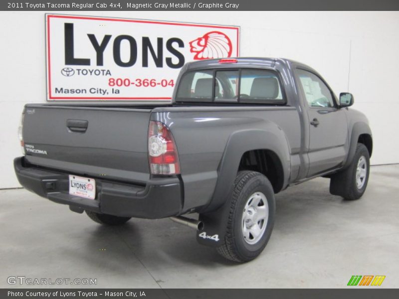 Magnetic Gray Metallic / Graphite Gray 2011 Toyota Tacoma Regular Cab 4x4